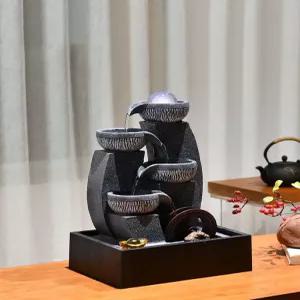 미니 물레방아 실내 장식품 분수대 순환하는 물레바퀴