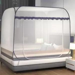 모기장 침대 사각 대형 방충망 바닥일체형