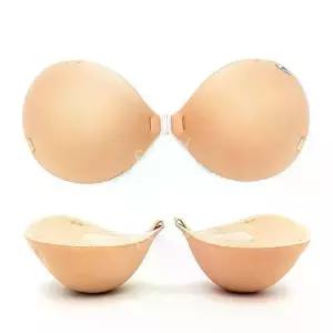 작은 두꺼운 가슴 캡 실리콘 플랫 브래지어