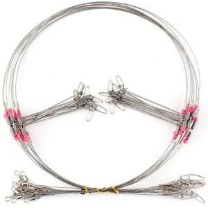 스코트랭크 낚시 리더, 낚싯줄 스테인리스 와이어, 회전식 스냅 커넥트 장비 및 태클 키트, 미끼 또는 훅, 선물용