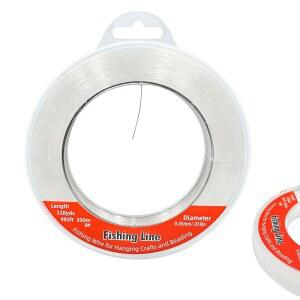 나일론 낚싯줄, 985피트, 공예품 비딩, 장식 그림, 스트링 조명을 위한 강력한 투명 눈에 보이지 않는 매달림 와이어