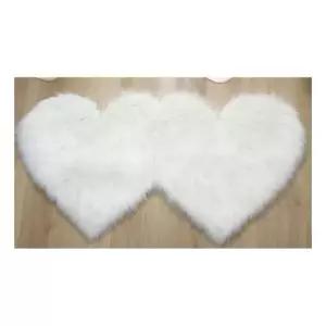 쌍하트 장모 발매트 90180 카페트 러그 거실 인테리어