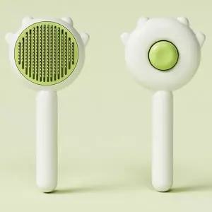 반려동물 원터치 브러쉬 강아지 고양이 빗 펫용품 애견용 빗