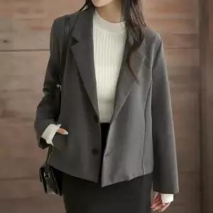 /신상오픈런 여성 사무실 정장 절개 디자인 하객용 자켓