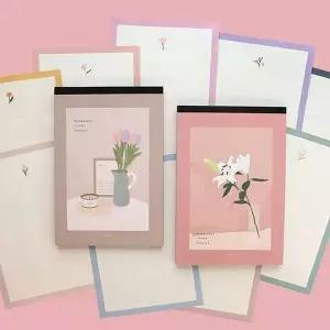 패드 플로망스 편선지 편지지 핑크풋