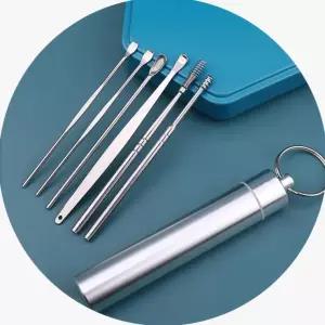 귓속청소 내시경귀이개 키링 6종세트 귀이개내시경 미니 귀이개 스텐 휴대