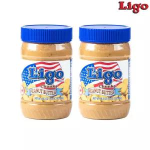 LIGO 리고 땅콩버터 땅콩잼 청키 462g 2개입
