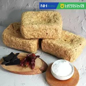 [남안동농협] 우리콩 재래메주 2.6kg+장소금 2.2kg (2장+숯+고추)