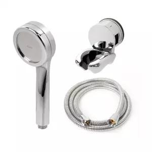 ( )강력 수압상승 샤워기 고급메탈호스 A세트 2m 화장실 고압 헤드 호스 샤워줄 교체 욕실 거치대 호수 수