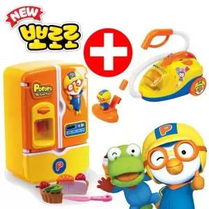 [뽀로로] 얼음이 나오는 냉장고+뽀로로 멜로디 아기 청소기