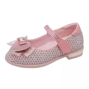 [보리보리/바니플랫]바니키즈 아동 미케일라 LED 플랫 슈즈 핑크 여아구두