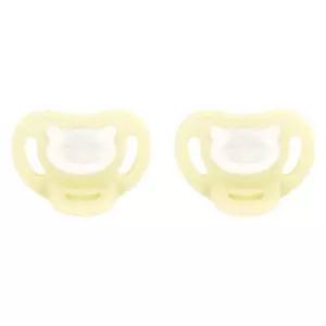 더블하트 아기 통잠 쪽쪽이 노리개 젖꼭지 레몬 M 2개 BNA