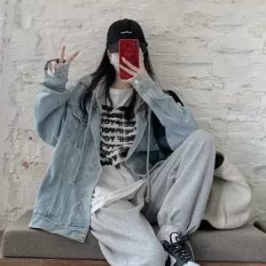 커플 남녀공용 데님자켓 청자켓 분리 빅사이즈 후드데님자켓 커플청자켓 빅사이즈청자켓