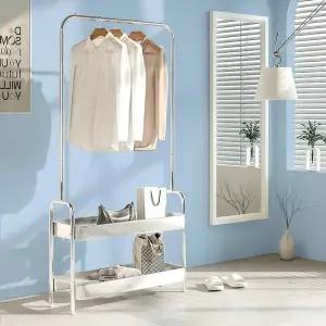 [리빙위즈] 리빙위즈 모던 스틸 스텐 행거 2단 800