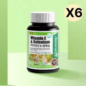 네추럴라이즈 비타민E 셀레늄 토코페롤 선물 90캡슐X6 BNA