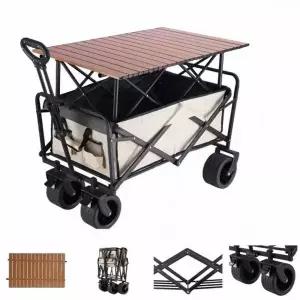 [골드스마일]고래실 캠핑 테이블 접이식 웨건