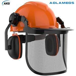 보호용 하드 모자 다기능 강철 메쉬 얼굴 보호 잔디 깎는 기계 보호 장비 CE 임업 헬멧