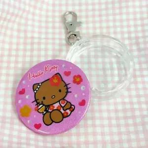 [셀러에이드]핀뱃지 보관 케이스 원형 투명 44mm 키링