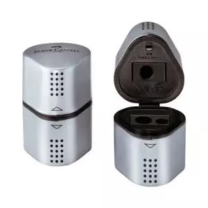 파버카스텔 454YWX61 트리오 삼각연필깎이 실버 18 38 00 자동연필깎이 갑(10개입)