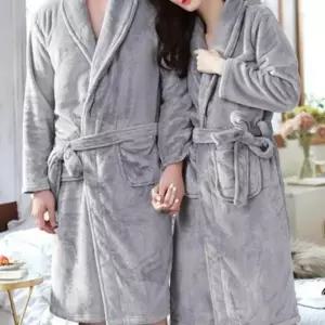 겨울 극세사 샤워 잠옷 목욕 가운