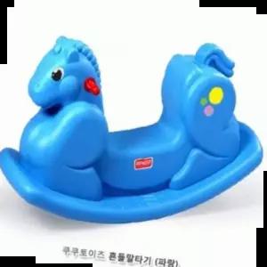 옥타곤블록 유아용품 쿠쿠토이즈 흔들말타기 파랑