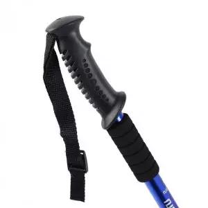 [셀러에이드]트레킹 폴 등산스틱 4단 블루 폴사용등산 110cm