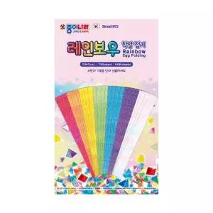 종이나라 레인보우학알 7색84매 종이접기 0.8X9cm
