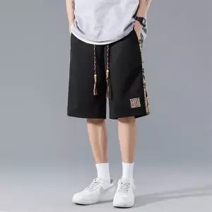 여름바지 남자와이드팬츠 남자흰색반바지 남성반바지