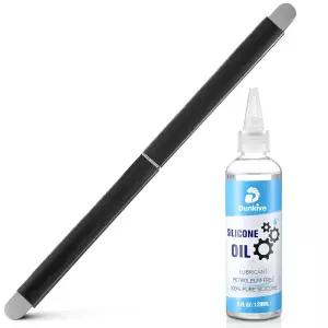 던키브 120ml/4온스 러닝머신 윤활유 24인치 접이식 어플리케이터 벨트 윤활을 위한 순수 실리콘 워킹 패드