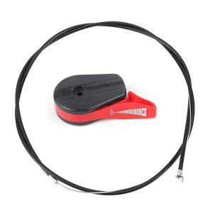 호환 예초기 스로틀 케이블 범용 키트 제어 레버 핸들 포함 깎는 기계 수리 내구성 65 인치