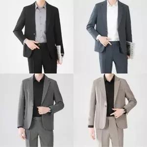 클래식 슬림라인 남자 정장세트자켓 바지  학생