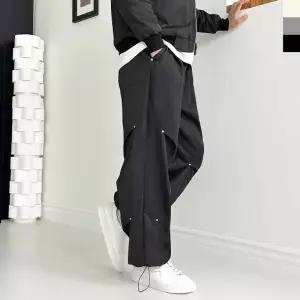 GPA SF1030M 남자 리벳 팬츠 무릎핀턱 스트링 조거 와이드