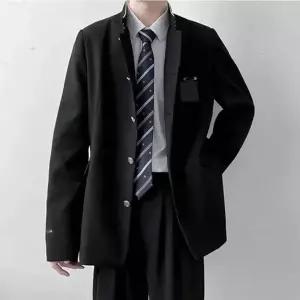 5버튼 블랙 남자 자켓 바지세트  학생복