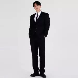 네이비 블랙 남자 긴팔 면접정장세트자켓 셔츠 바지