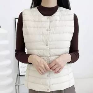 패딩 1P 오리털 조끼 외투 간절기 사무실 출근룩 다운패딩 남자 패딩 경량 가벼운