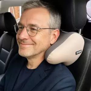 쫀득말랑 3D메모리폼 차량용목쿠션 턴트 헤드레스트