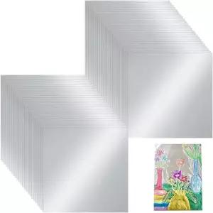 핸드메이커 100매 알루미늄 금속 공예 DIY 호일 롤 0.07mm 두께의 은박 플래시 아트 페인팅 판화 및