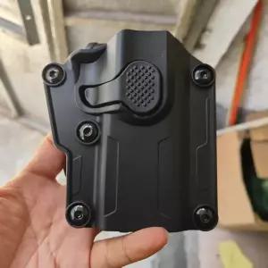 오른손 범용 클리어 홀스터 자동 잠금 권총 홀스터 케이스 Glock 1911 SW P320 용 빠른 드로우 릴리스 포함