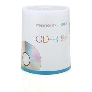 MEMOREX 700MB/80분 52배 CD-R 미디어 스핀들 100팩