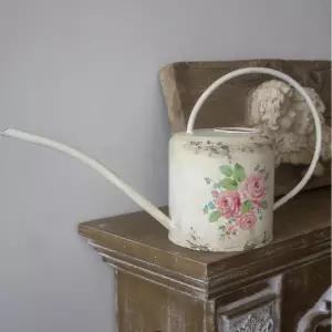 화분주전자 빈티지 주전자 장미 양철물조리개 화분