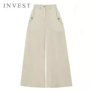 [인베스트] 아웃 포켓 큐롯 롱 팬츠_IN6S1PT7051