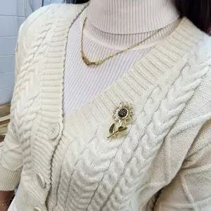 [셀러에이드]해바라기 브로치 코사지 여성 악세사리