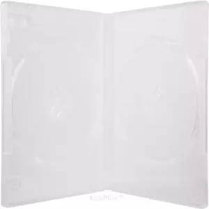 14mm 표준 두께의 투명 랩어라운드 슬리브가 있는 AcePlus 10 슈퍼 클리어 더블 2디스크 DVD 케이스(10팩)