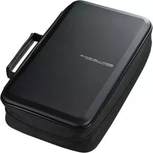 SANWA 104 용량 CD 케이스 대형 슬리브 휴대용 DVD VCD 보관함 지퍼백 손잡이가 달린 EVA 보호 블루레이