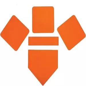 박카크 야구 소프트볼 베이스 세트 청소년 및 성인을 위한 고무 필드 5개 티볼 킥볼 뒷마당 연습용