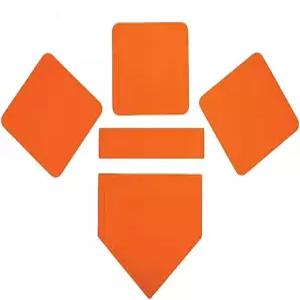 오에이브 야구 및 소프트볼 베이스 청소년 성인을 위한 고무 필드 5종 세트 티볼 킥볼 뒷마당 연습용