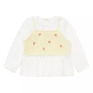 블루독베이비1 (4611433005) 26SS YE)플라워뷔스티에티셔츠 (봄신상품)