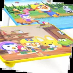 심플한방 유아 어린이 캐릭터 접이식 공부상 밥상 테이블