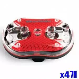 WL 자전거 LED 후미등 9구 라이트 브라켓형 X4개 안전등