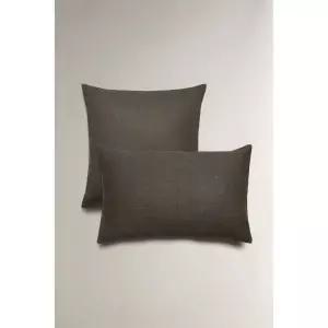 [ZARA] 자라 베이직 쿠션 커버 - 카키 3369211